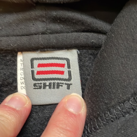 NWOT Shift Black hooded sweatshirt size large - Picture 4 of 4